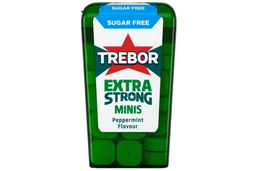 An image of Trebor - Extra Strong Minis - Peppermint Flavour - Sugar Free - 12.6g from Best Before Its Gone, we stock products near or past their best Before Date.