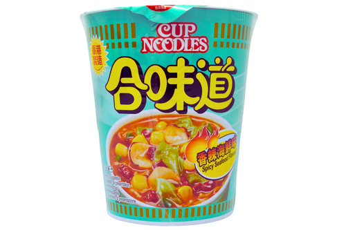 An image of Nissin - Cup Noodles - Spicy Seafood Flavour - 72g  from Best Before Its Gone, we stock products near or past their best Before Date.