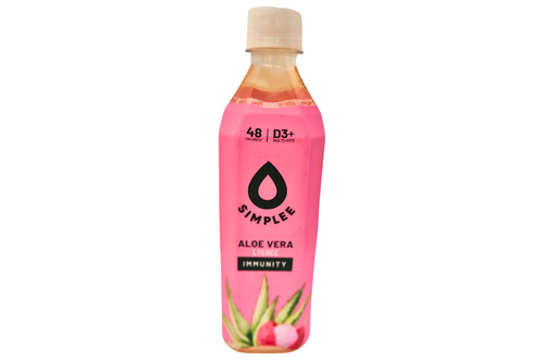 An image of Simplee - Aloe Lychee - Aloe Vera Drink Lychee Flavour - 500ml from Best Before Its Gone, we stock products near or past their best Before Date.