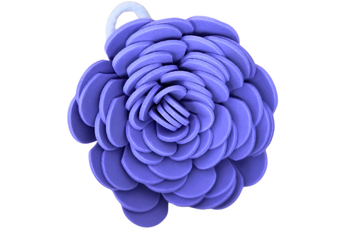 An image of Purple Flower Bath Foam Sponge from Best Before Its Gone, we stock products near or past their best Before Date.