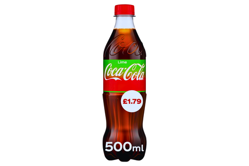An image of Coca-Cola - Sparkling Lime Flavour Drink - 500ml from Best Before Its Gone, we stock products near or past their best Before Date.