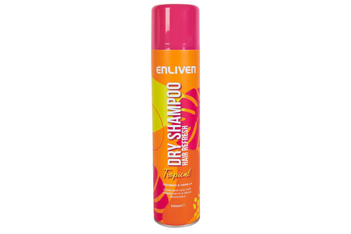 An image of Enliven - Tropical Coconut &amp; Vanilla Dry Shampoo - 300ml from Best Before Its Gone, we stock products near or past their best Before Date.