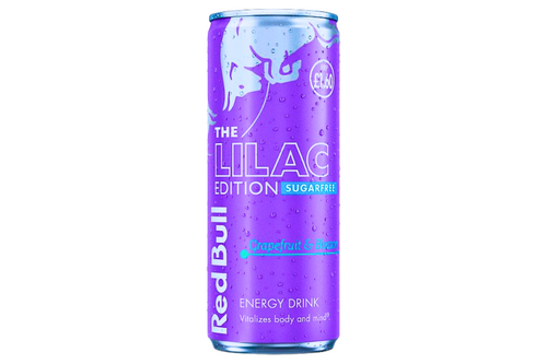 An image of Red Bull - The Lilac Edition - Sugar Free - Grapefruit &amp; Blossom Energy Drink - 250ml from Best Before Its Gone, we stock products near or past their best Before Date.
