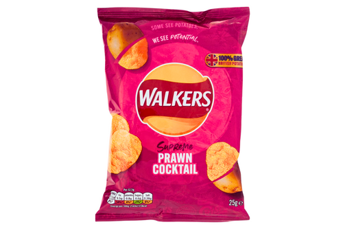 An image of Walkers - Prawn Cocktail Flavour Crisps - 25g from Best Before Its Gone, we stock products near or past their best Before Date.