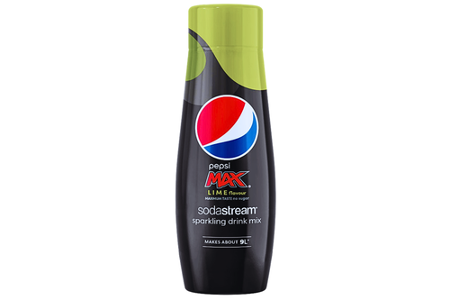 An image of Sodastream - Pepsi Max - Lime Flavour - No Sugar - Sparkling Drink Mix - 440ml from Best Before Its Gone, we stock products near or past their best Before Date.