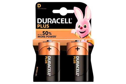 An image of Duracell Plus - D LR20 - 1.5V Alkaline - 2 Pack from Best Before Its Gone, we stock products near or past their best Before Date.