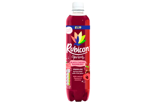 An image of Rubicon Spring - Black Cherry &amp; Raspberry Flavour Sparkling Spring Water - 500ml from Best Before Its Gone, we stock products near or past their best Before Date.