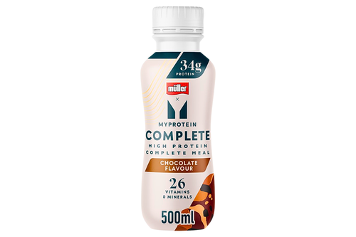 An image of Muller - Myprotein - Complete Meal - Chocolate Flavour Milk Drink - No Added Sugar - 500ml from Best Before Its Gone, we stock products near or past their best Before Date.