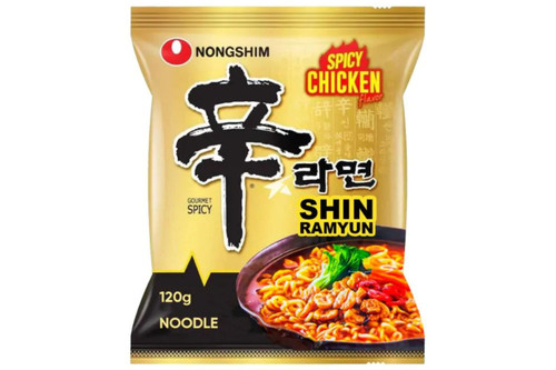 An image of Nongshim - Spicy Chicken, Shin Ramyun - Instant Noodles - 120g from Best Before Its Gone, we stock products near or past their best Before Date.