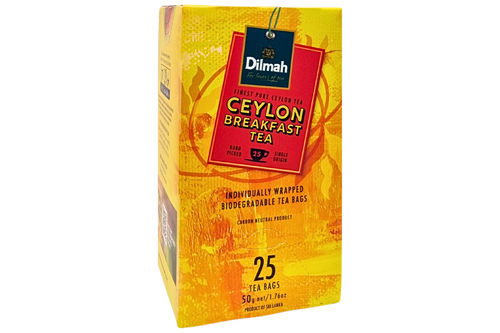 An image of Dilmah - Ceylon Breakfast Tea - 25 Tea Bags Individually Wrapped from Best Before Its Gone, we stock products near or past their best Before Date.