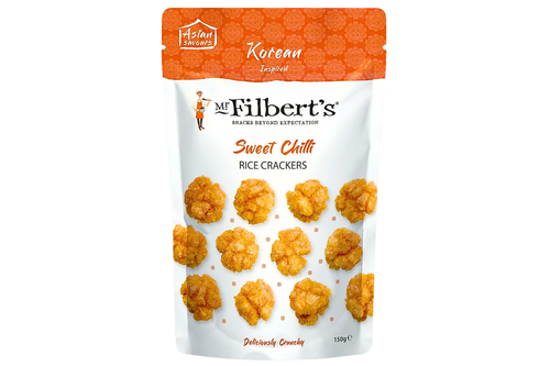 An image of Mr Filbert's - Sweet Chilli Rice Crackers - Suitable fo Vegans - 150g from Best Before Its Gone, we stock products near or past their best Before Date.