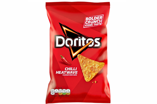 An image of Doritos - Chilli Heatwave Flavour Corn Chips - 140g from Best Before Its Gone, we stock products near or past their best Before Date.