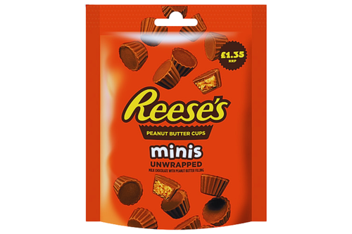 An image of Reeses - Peanut Butter Cups - Minis Unwrapped - 68g from Best Before Its Gone, we stock products near or past their best Before Date.