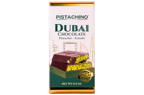 An image of Pistachino - Dubai Chocolate Bar - 185g from Best Before Its Gone, we stock products near or past their best Before Date.