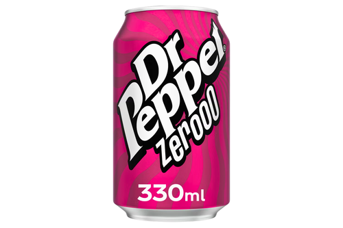 An image of Dr Pepper - Zerooo - Zero Sugar - Extra ooo! - 330ml from Best Before Its Gone, we stock products near or past their best Before Date.