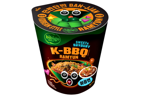 An image of Bibigo - Korean Style K-BBQ Ramyun - Sweet &amp; Savoury - 98g from Best Before Its Gone, we stock products near or past their best Before Date.