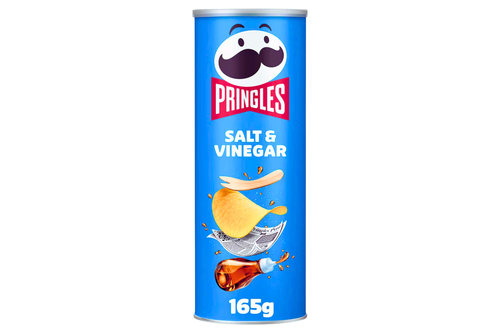 An image of Pringles - Salt &amp; Vinegar Flavour Snacks - 165g from Best Before Its Gone, we stock products near or past their best Before Date.