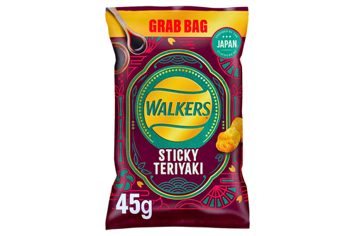 An image of Walkers - Sticky Teriyaki Flavour Potato Crisps - 45g from Best Before Its Gone, we stock products near or past their best Before Date.