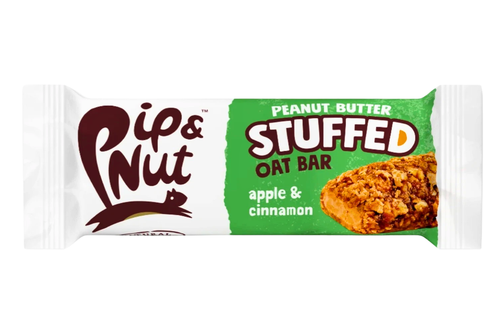 An image of Pip &amp; Nut - Peanut Butter Stuffed Oat Bar - Apple &amp; Cinnamon - 48g from Best Before Its Gone, we stock products near or past their best Before Date.