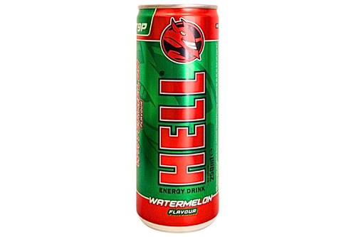 An image of Hell Energy Drink - Watermelon Flavour - 250ml from Best Before Its Gone, we stock products near or past their best Before Date.