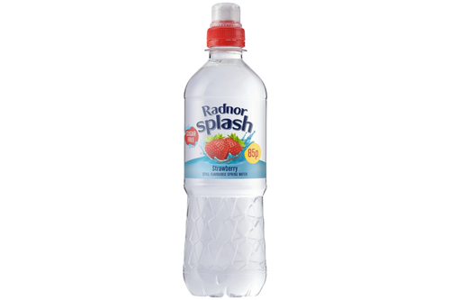 An image of Radnor Splash - Strawberry Still Flavoured Spring Water - Sugar Free - 500ml from Best Before Its Gone, we stock products near or past their best Before Date.