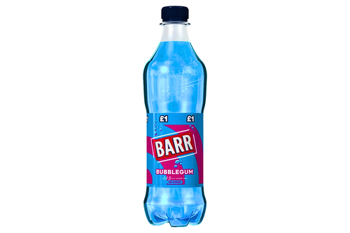 An image of Barr - Bubblegum Flavour - No Sugar - 500ml from Best Before Its Gone, we stock products near or past their best Before Date.