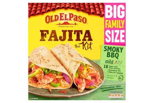 An image of Old El Paso - Fajita the Kit - Smoky BBQ - Mild - Vegan - Family Size - 750g from Best Before Its Gone, we stock products near or past their best Before Date.