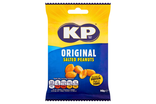An image of KP - Original Salted Peanuts - 90g from Best Before Its Gone, we stock products near or past their best Before Date.
