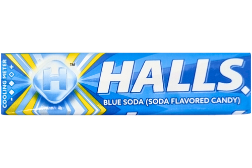 An image of Halls - Blue Soda Flavour - 27.9g  from Best Before Its Gone, we stock products near or past their best Before Date.