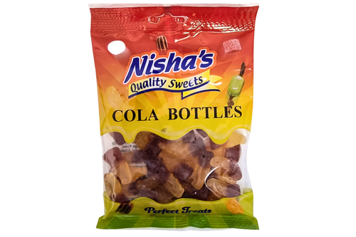 An image of Nisha's - Cola Bottle Sweets - 120g from Best Before Its Gone, we stock products near or past their best Before Date.