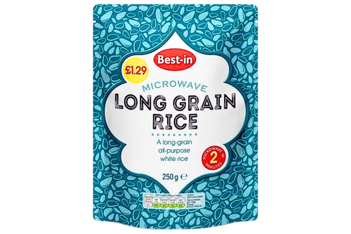 An image of Best-in - Microwave Long Grain Rice - 250g from Best Before Its Gone, we stock products near or past their best Before Date.
