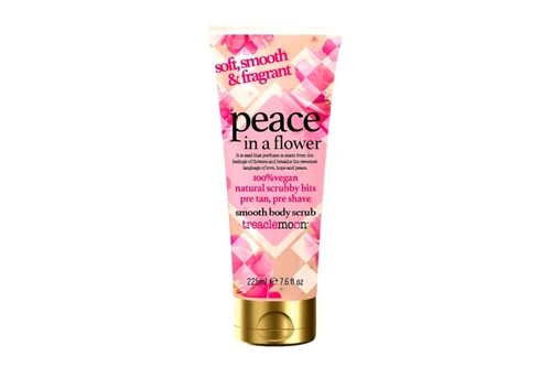 An image of Treaclemoon - Peace In A Flower Smooth Body Scrub - 225ml from Best Before Its Gone, we stock products near or past their best Before Date.