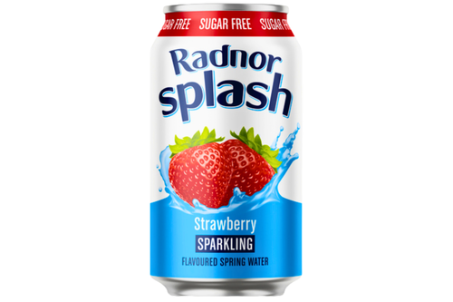 An image of Radnor Splash - Sparkling Strawberry Flavoured Spring Water - Sugar Free - 330ml from Best Before Its Gone, we stock products near or past their best Before Date.