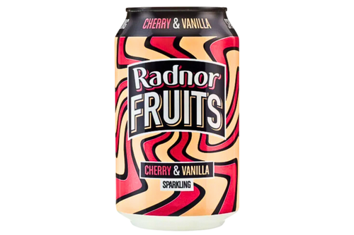 An image of Radnor Fruits - Sparkling Cherry & Vanilla Flavoured Drink - Vegan - 330ml from Best Before Its Gone, we stock products near or past their best Before Date.