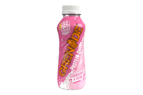 An image of Grenade - Protein Shake - Low Sugar - Strawberries & Cream Flavour - 330ml from Best Before Its Gone, we stock products near or past their best Before Date.