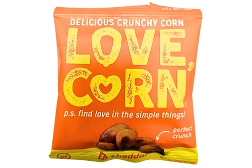 An image of Love Corn - Crunchy Corn - Cheddar - 20g from Best Before Its Gone, we stock products near or past their best Before Date.