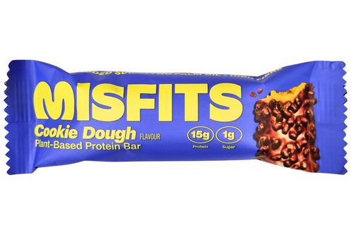 An image of Misfits - Cookie Dough Flavour Protein Bar - Vegan - 50g from Best Before Its Gone, we stock products near or past their best Before Date.
