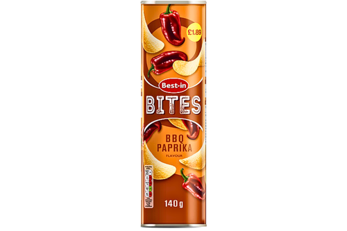 An image of Best-In - Bites - BBQ Paprika Flavour Potato Snacks - 140g from Best Before Its Gone, we stock products near or past their best Before Date.