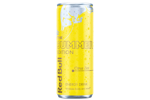 An image of Red Bull - The Summer Edition - Citrus Zest Energy Drink - 250ml from Best Before Its Gone, we stock products near or past their best Before Date.