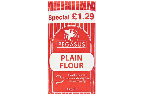 An image of Pegasus - Plain Flour - 1kg from Best Before Its Gone, we stock products near or past their best Before Date.