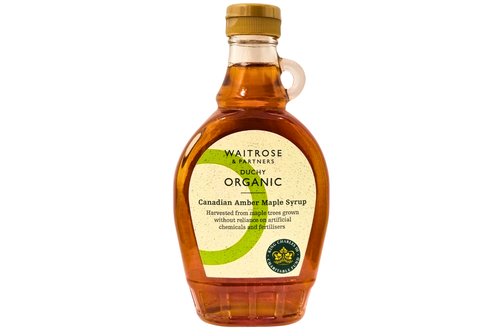 An image of Waitrose - Duchy Organic Canadian Amber Maple Syrup - 330g from Best Before Its Gone, we stock products near or past their best Before Date.