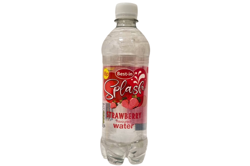 An image of Best-In - Splash - Strawberry Flavoured Water - 500ml from Best Before Its Gone, we stock products near or past their best Before Date.