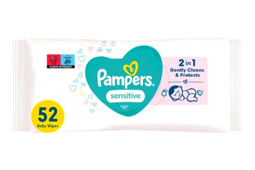 An image of Pampers - Sensitive - 52 Wipes from Best Before Its Gone, we stock products near or past their best Before Date.