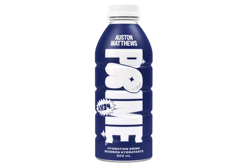 An image of Prime - Auston Matthews Hydration Drink - Blue Raspberry Flavour - 10% Coconut Water - 500ml from Best Before Its Gone, we stock products near or past their best Before Date.
