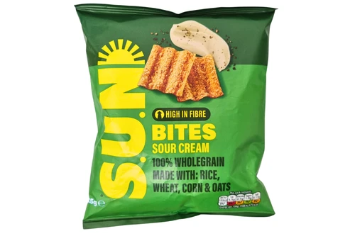An image of SunBites - Sour Cream & Cracked Black Pepper - 100% Whole Grain - 25g. from Best Before Its Gone, we stock products near or past their best Before Date.