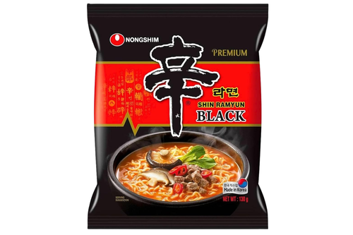 An image of Nongshim - Shin Ramyun - Black - 130g from Best Before Its Gone, we stock products near or past their best Before Date.