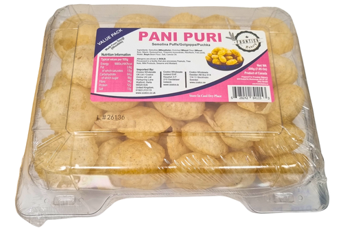 An image of Frontier Bakery - Pani Puri - Semolina Puffs - 200g from Best Before Its Gone, we stock products near or past their best Before Date.