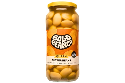 An image of Bold Bean Co - Queen Butter Beans - Vegan - 570g from Best Before Its Gone, we stock products near or past their best Before Date.