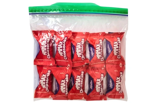 An image of Milka - Bag of 10 MMMAX Cheesecake Mini Chocolates from Best Before Its Gone, we stock products near or past their best Before Date.
