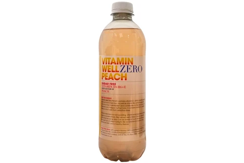 An image of Vitamin Well - Zero - Peach Flavour Drink with Vitamins - Sugar Free - 500ml from Best Before Its Gone, we stock products near or past their best Before Date.